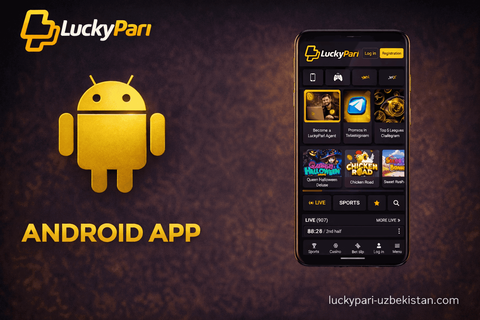 LuckyPari Android Banner